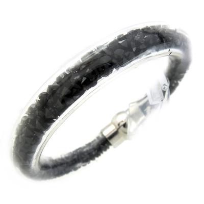 [M4161] – Schwarzes „Jewels“-Designerarmband (5,5 cm – 1 cm)