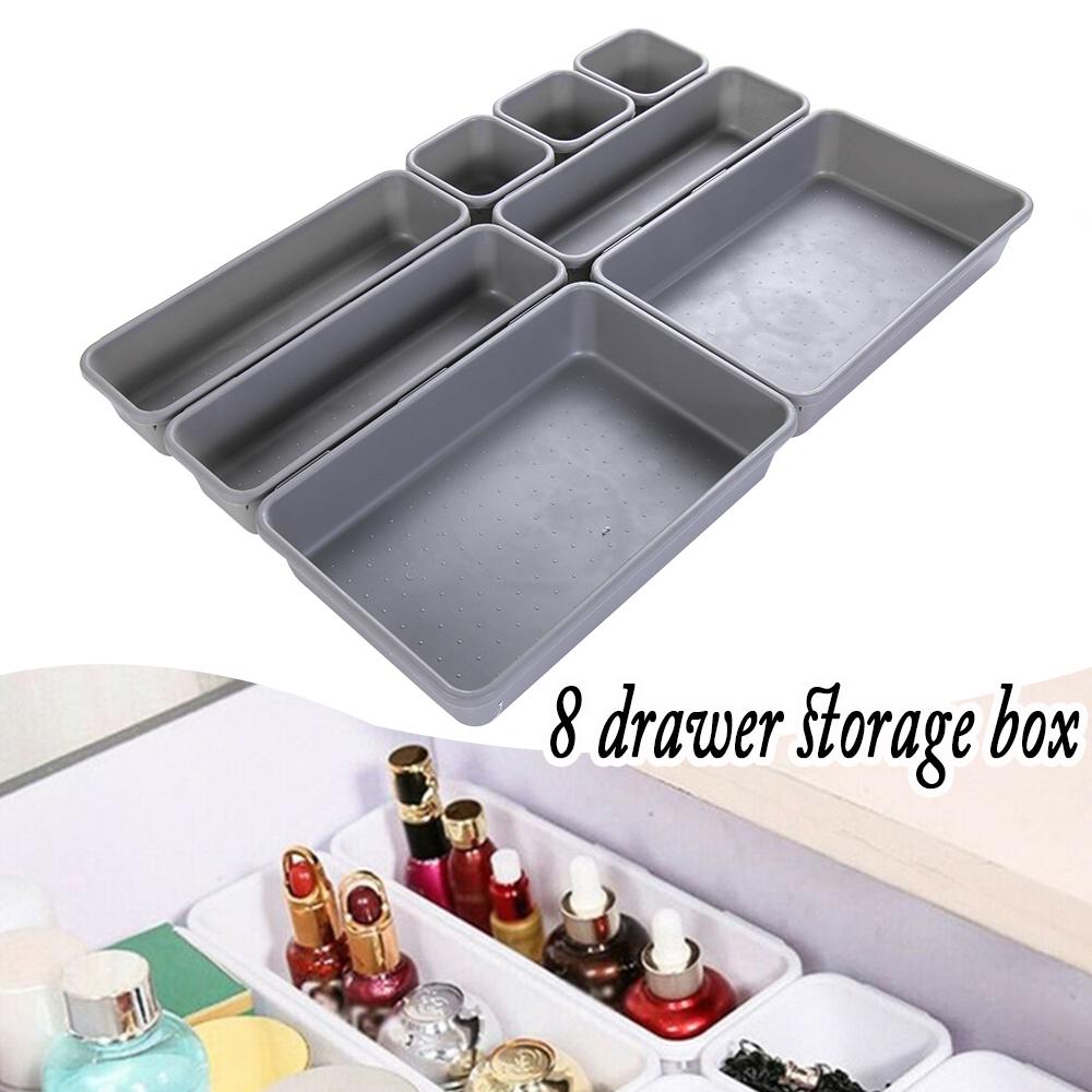 Tableware Drawer Organizers Space Saving Cosmetics Organizer Boxes for Home Office Desk