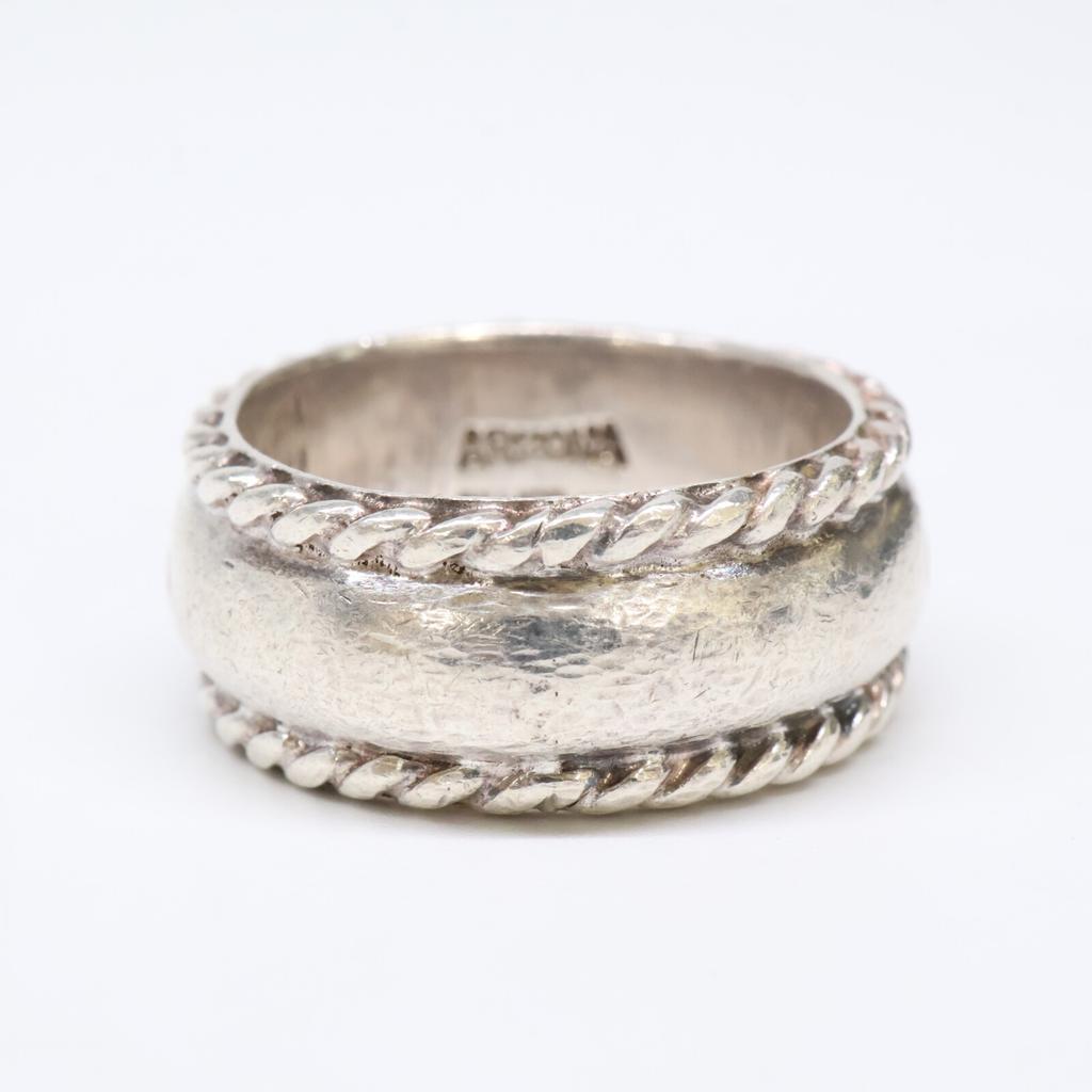 ARIZONA FREEDOM R-45b SILVER K18 Medium Sun God Arabesque Ring ring Silver / Yellow GoldUsed