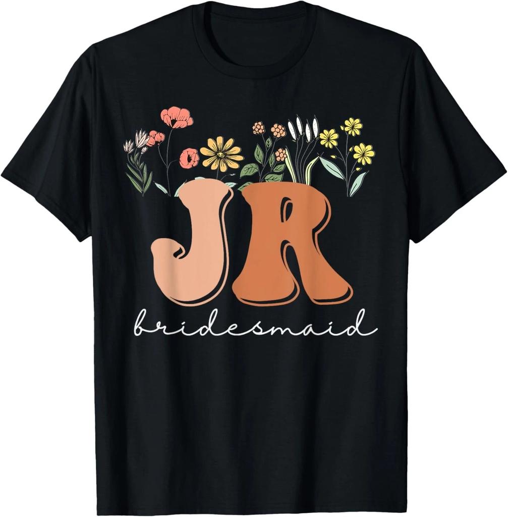 Junior Bridesmaid Bridal Shower Wildflowers Jr Bridesmaid Gift Unisex T-Shirt