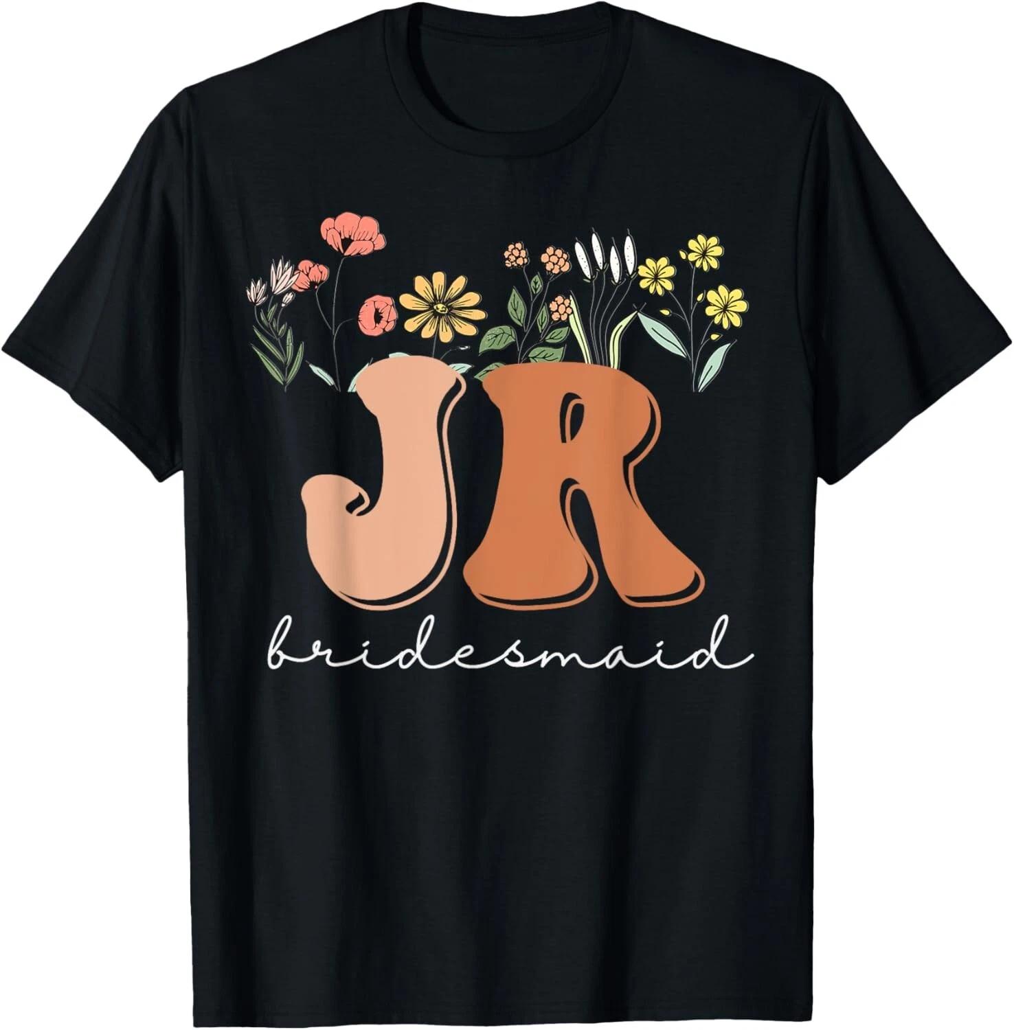 

Junior Bridesmaid Bridal Shower Wildflowers Jr Bridesmaid Gift Unisex T-Shirt XL