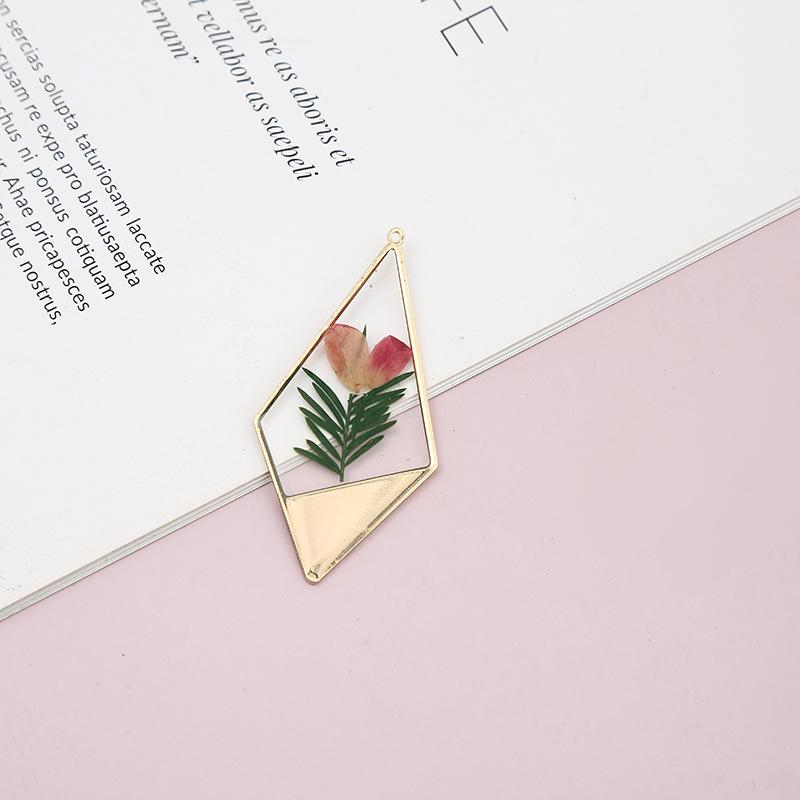Womens Earrings Pendant 2023 Blingbay Retro Trend Transparent Resin Natural Dried Flower Earrings Fashion Jewelry Accessories Modern Jewelry Gifts