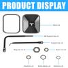 Door Offsides Reflector With Wide Viewing Angle, Quick Installation, Quick Mount Side View Reflector Accessories 2 Pack