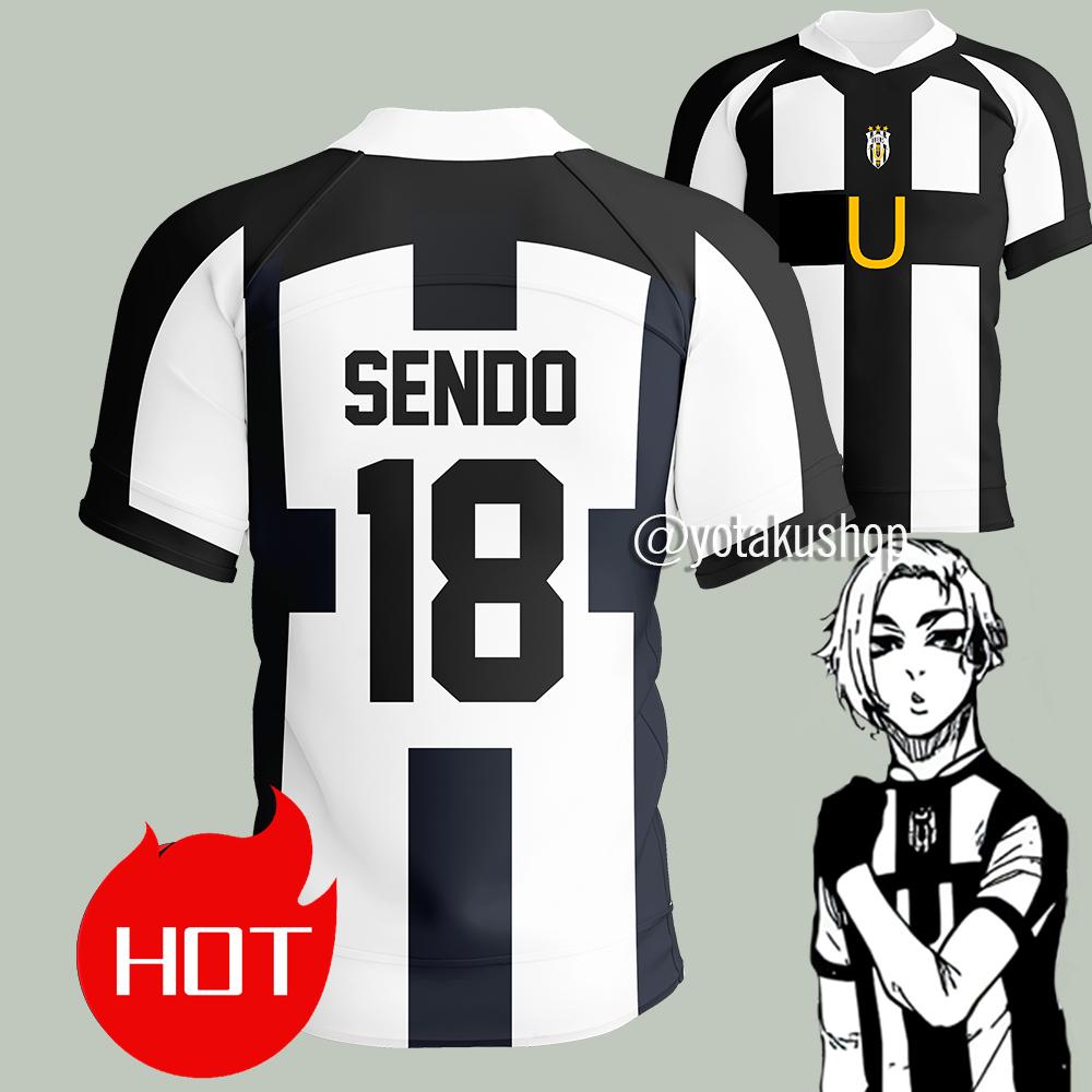 2025 Blue Lock Ubers Jersey Soccer V-neck T Shirts Cosplay Uniforms Barou Aiku Lorenzo T Shirt Unisex Uber Street Wear Tops