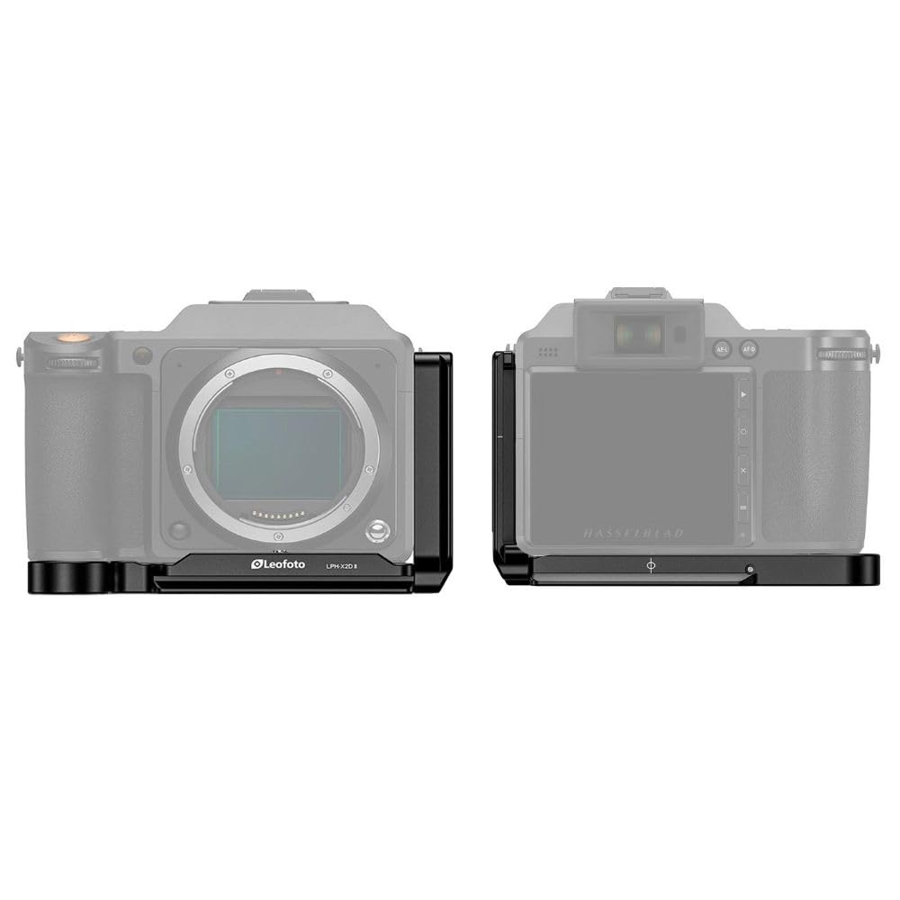 Leofoto Plate Compatible with Hasselblad X2D 100C X2D II 100C Compatible Machined Aluminum Expandable and Stable LPH-X2DII L-Shaped / Arca-Swiss