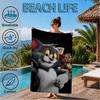 Jerry Adventure Beach Towel, Super Soft Microfiber, Perfect Gift for Her/Him, Birthday, for Pool, Beach, Travel, Decor Beach Party