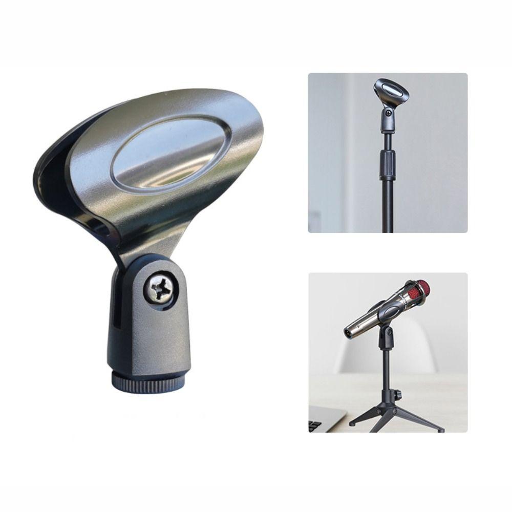New Universal Microphone Clip Rotatable Durable Mic Mount Holder Handheld Mic Stand Clip Wireless/ Wired Mic Mic Accessories