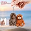 2D Monkey Keychains Cute Gorilla Keychain Hanging Ornament For Bag Backpack Gorilla Doll For Children'S Day Present Car Accessories