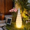 Solar Luminous Teardrop Outdoor Lamp for Garden, Lawn, and Camping.