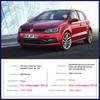 For Volkswagen VW POLO MK6 AW BZ 2017~2023 Gloss Black Door Handle Cover Stickers Trim Car Protective Film Accessories