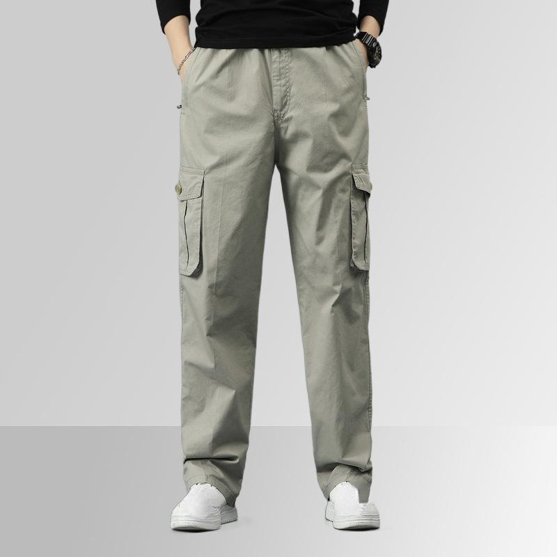 Sezione sottile primaverile e autunnale di pantaloni casual da lavoro di grandi dimensioni Pantaloni da lavoro americani di grandi dimensioni in cotone da uomo Nuovi