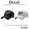Animal CZ002 [White Fang] Hat, Baseball, Deer, Brim, Unique, Cap, Stylish, Fashionable, Men's, (Black)