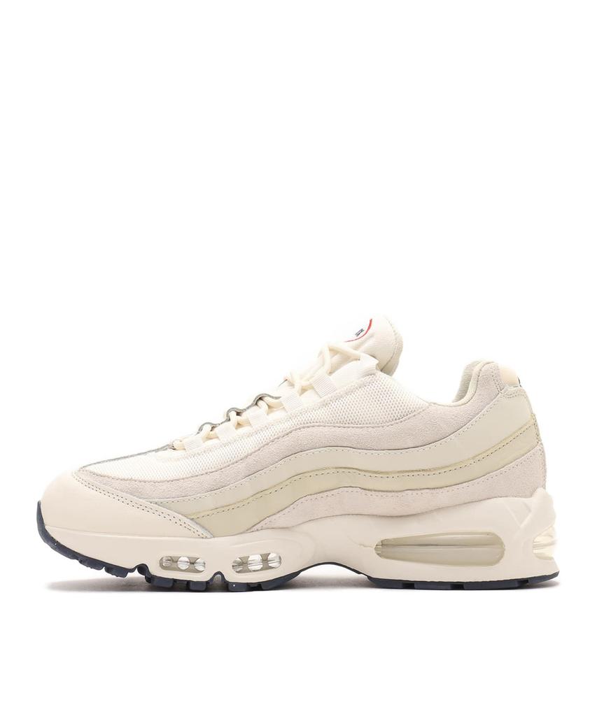 IH4378-110 NIKE AIR MAX 95 OG PRM PALE IVORY/UNIVERSITY RED-LT KHAKI-SAIL(Men's)