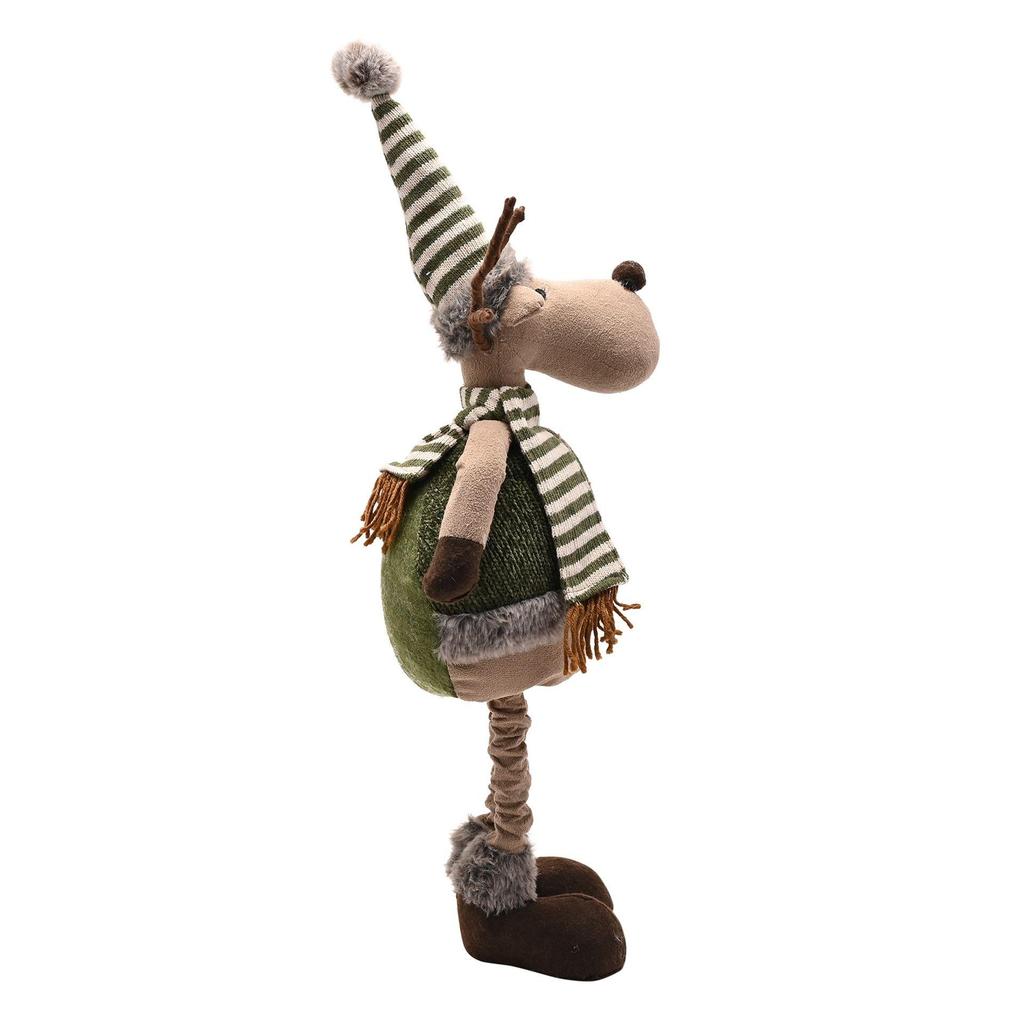 Fabric Standing Moose with Telescopic Legs Decoration
