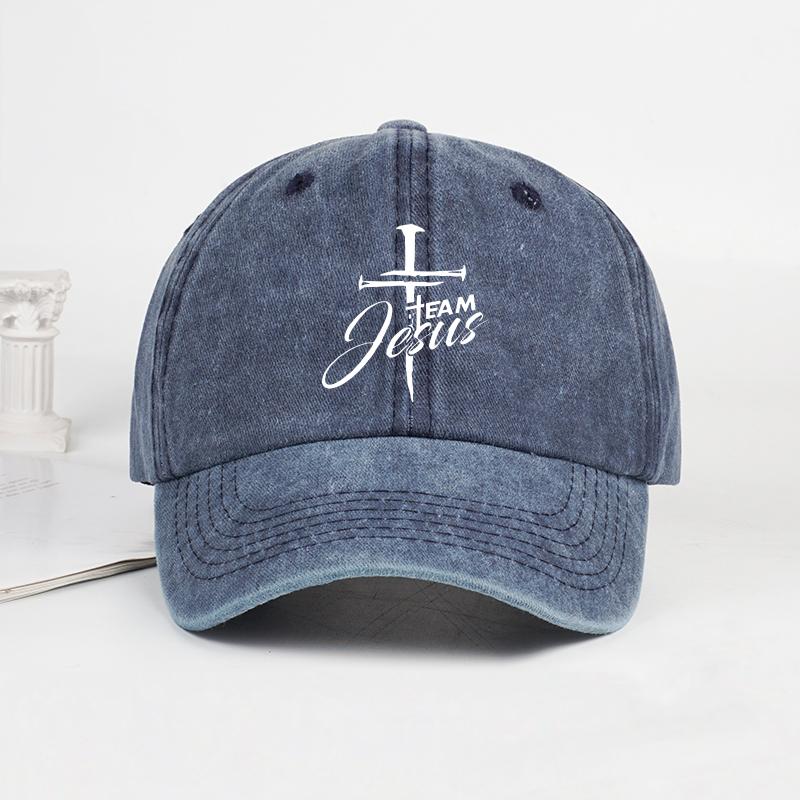 

One Jesus Washed Baseball Cap Unisex Breathable Adjustable Sun Hat Casual Hat Fishing Camping Fashion Headwear