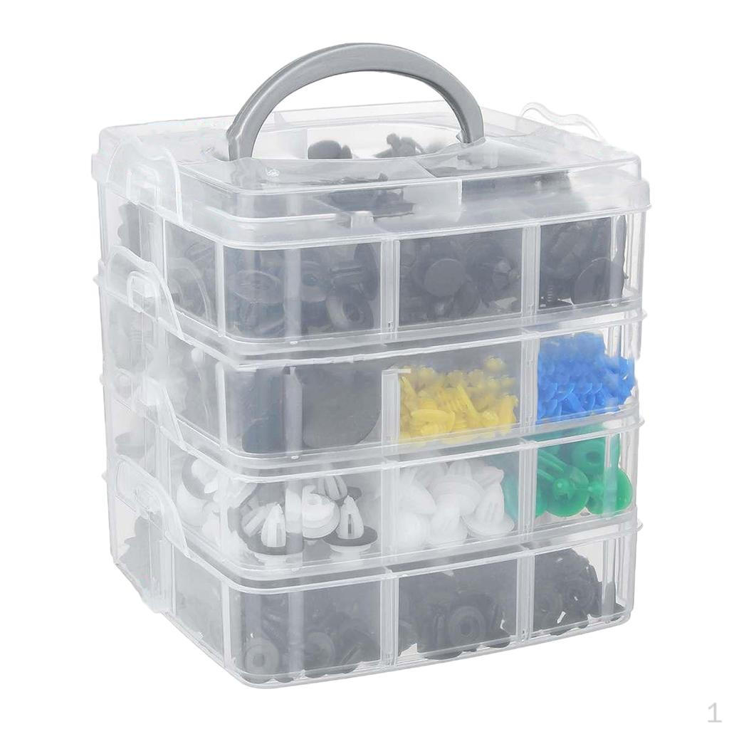 620PCS Boxed Car Fasteners Clips Rivet Retainer Cover Repair Liner