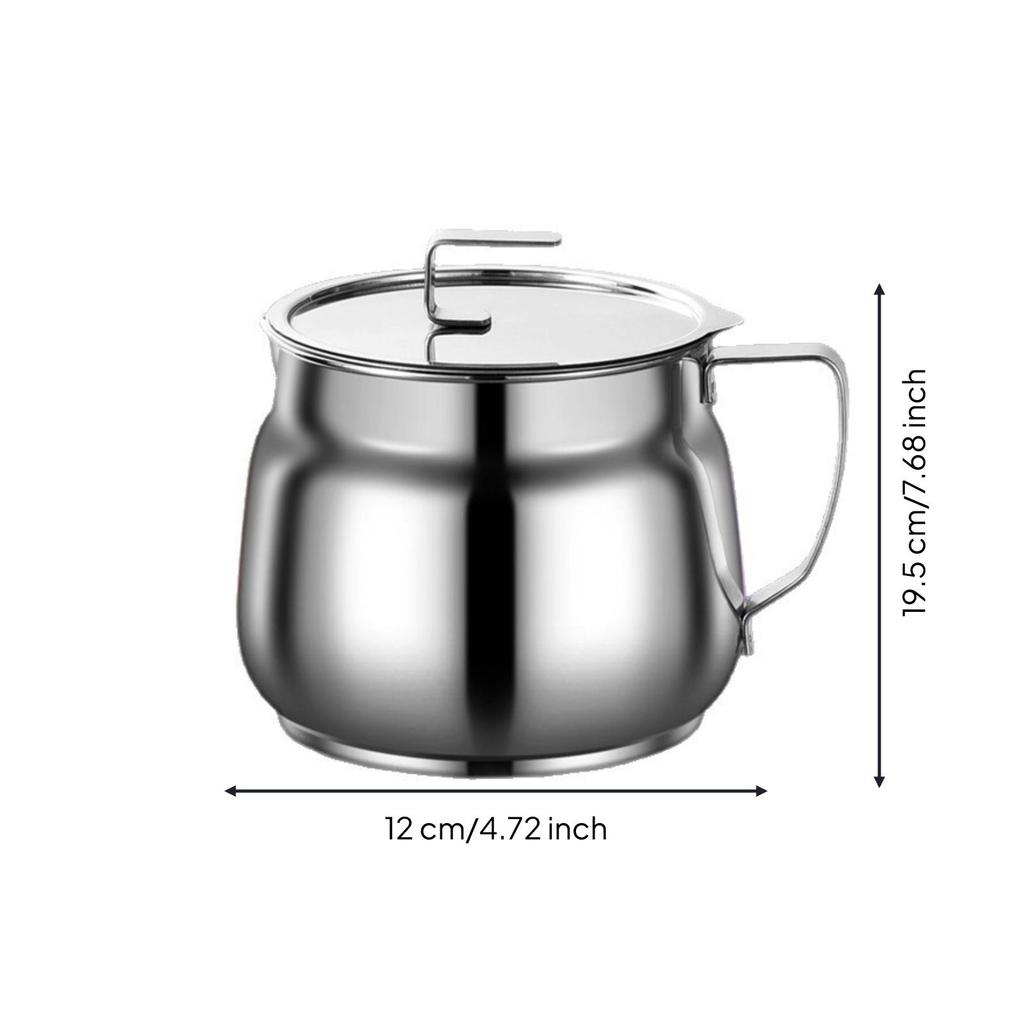 Oil Jar Heat Resistant Separator Dishwasher Safe