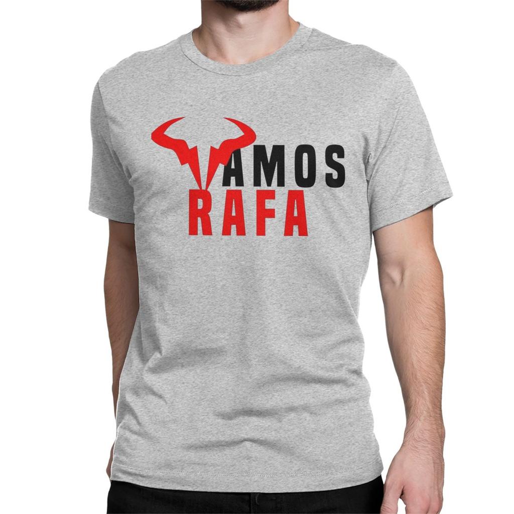Men Women RN Rafa Tennis Player Logo T Shirt Rafael Nadal Cotton Clothes Funny Short Sleeve O Neck Tee Shirt Classic T-Shirts