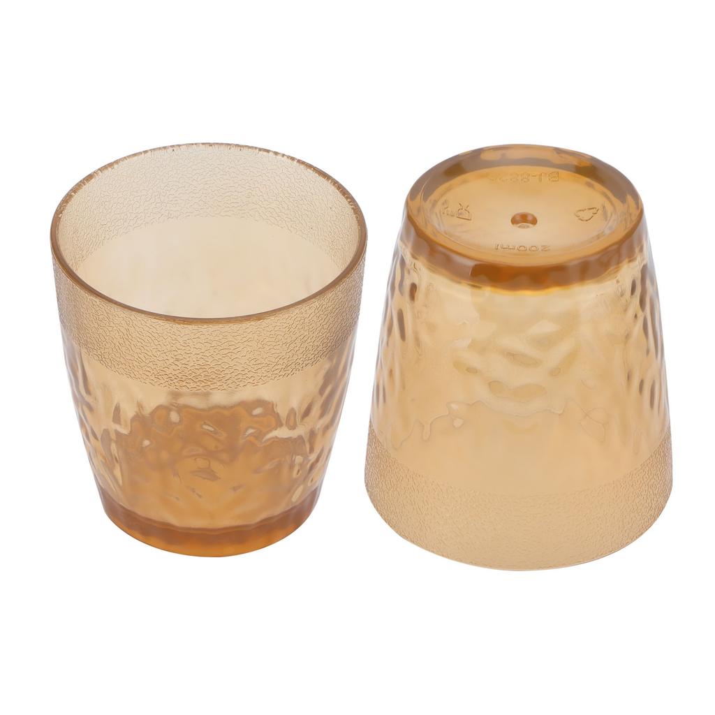 200ml Drinking Glass Flower Tea Cup Small Beer Mug Acrylic Cup for Home PartyCopper