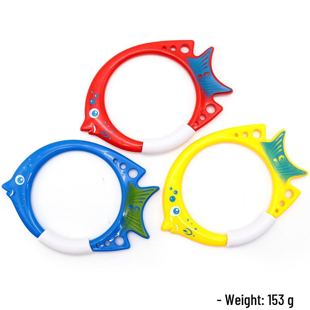 Cross-Border Diving Toy Set for Kids: Shark, Gem, and Fish Rings for Pool Fun