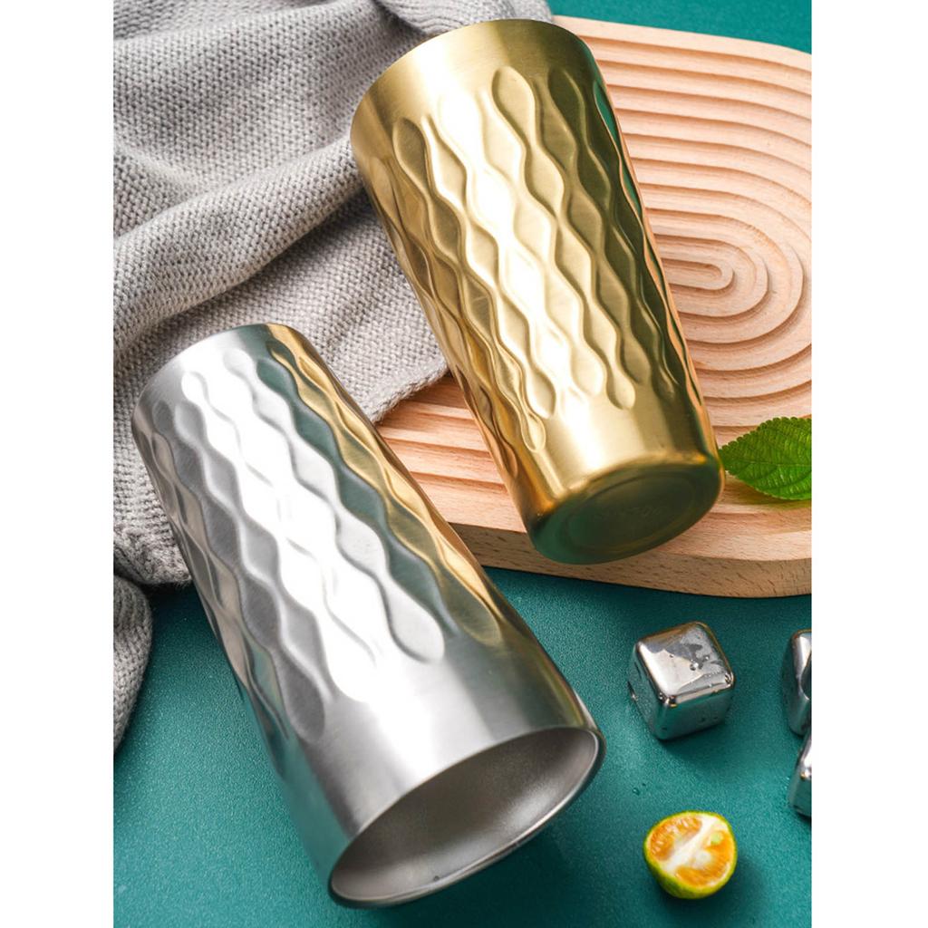 Stainless Steels Coffee Cup Double Wall Stackable Water Tumblers Stackable Drinking Cups Wine Glasses Beer Teas Cups