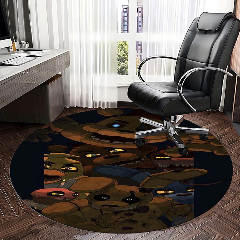 FNAF,Five Nights at Freddy's Chair mat Round Rug Office carpet, Non slip, Suitable for Living Rooms, Bedrooms Decor.1205606a