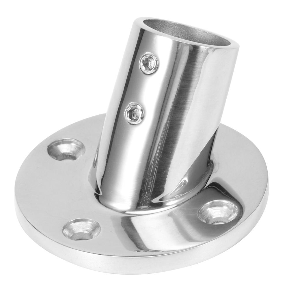 60 Degree Round Tube Base Hand Rail Railing Fitting 316 Stainless Steel Marine Boat Hardwares25mm 1in