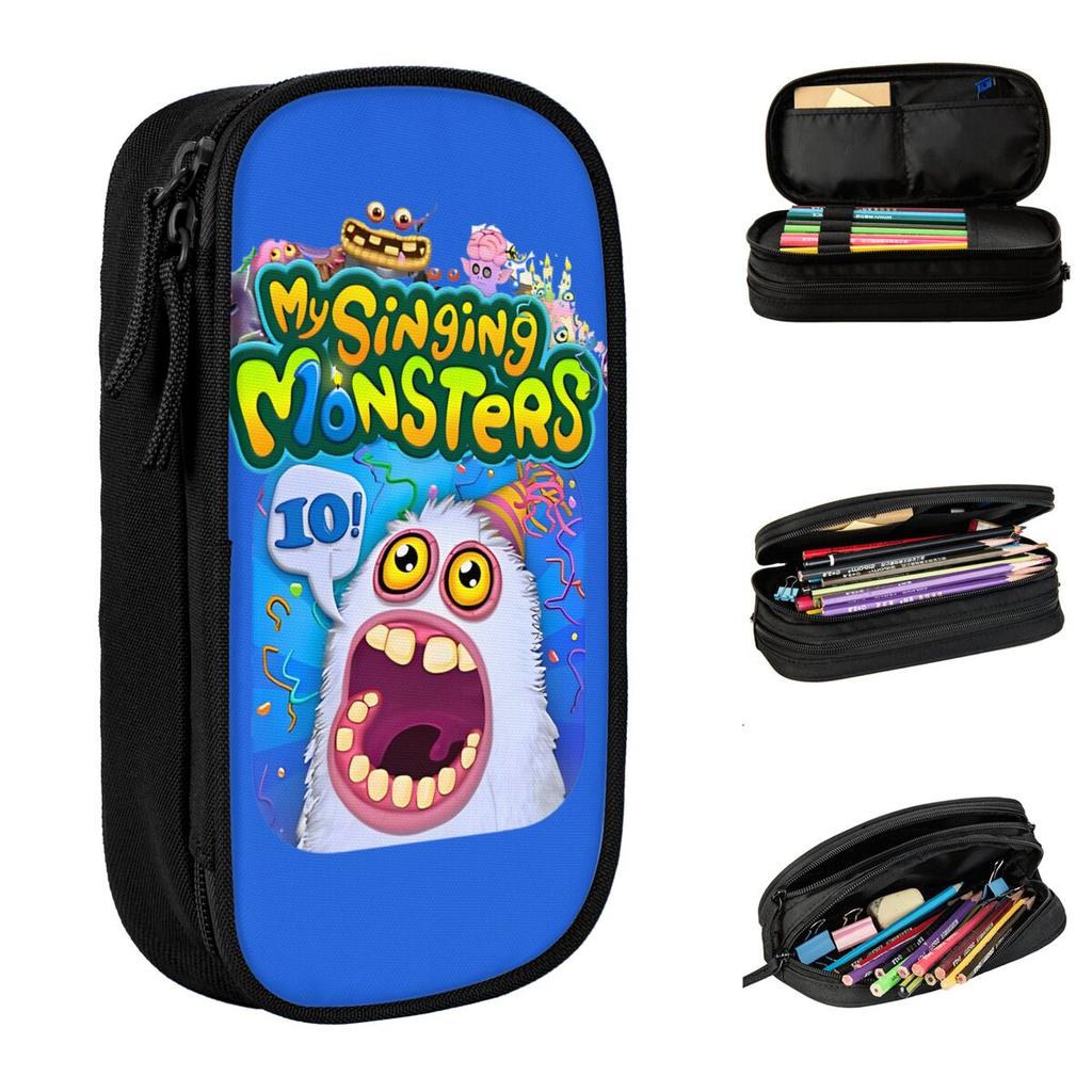 My Singing Monsters Wubbox Monster Pencil Cases Pencil Pouch Pen Holder Student Large Bag School Supplies Cosmetic Stationery