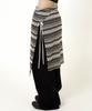 Siest Ethnic Long Wrap Skirt Gray