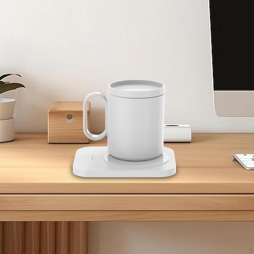 Warmer And Mug Set with Adjustable Temperature Control