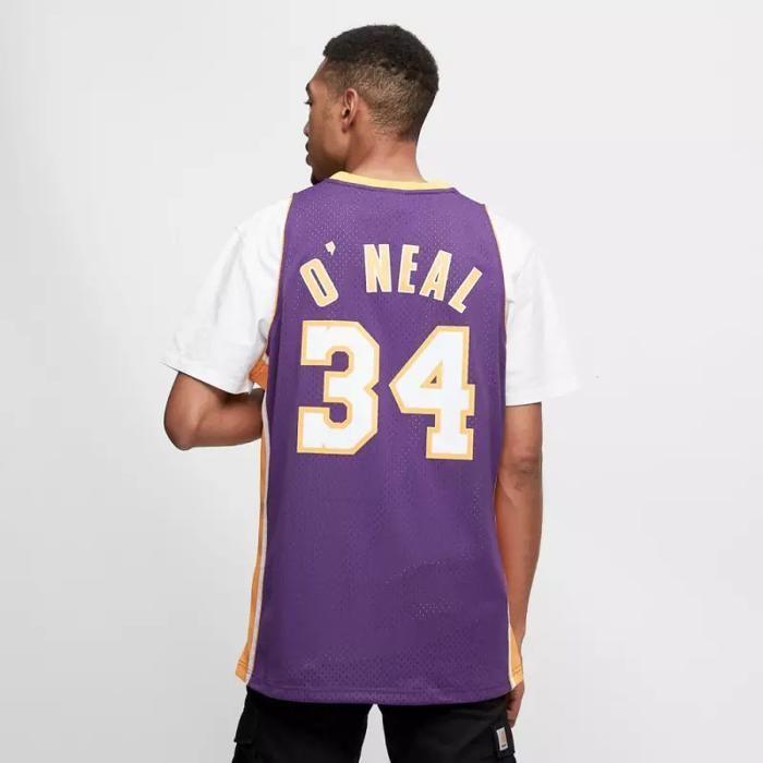 Maillot NBA - Mitchell &amp; Ness - Shaquille O'Neal - Los Angeles Lakers - 1999-00 - Violet