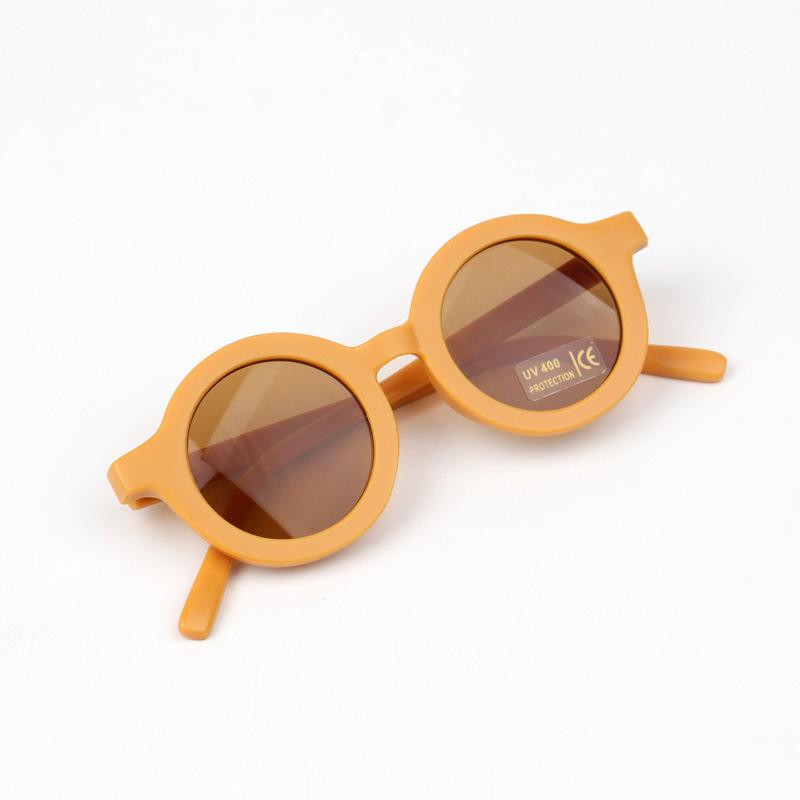 Denmark Matte Round UV400 Foldable Children's Sunglasses