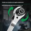 MultiSize Ratcheting Wrench Double Ended Design For Mechanics DIY Projects Corrosion Resistant Steel Construction