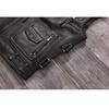 Chinese Size Biker Vest Top Layer Cowhide Leather Vest Men's Slim Short Motorcycle Clothing Riding Jacket Sleeveless Genuine Cow Club Vest
