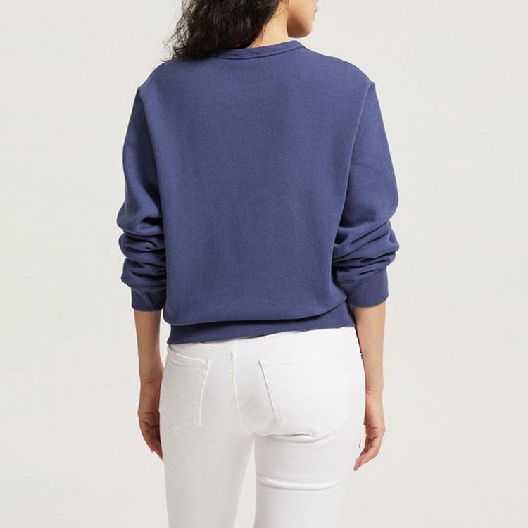 Polo Ralph Lauren Letter Floral Print Crew Neck Casual Sweatshirt Women sweatshirt Navy-Blue WMPOKNINFB20191-410