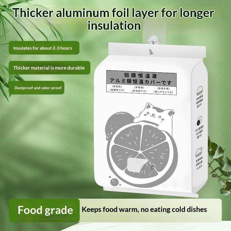 30/50Pcs Aluminum Foil Food Insulation Cover Kitchen Fresh Keeping Dustproof Dish Cover For Bbq Camping Picnic