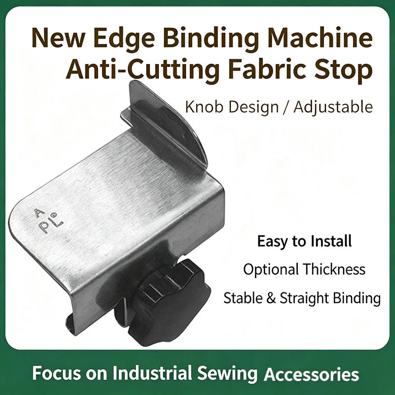 Industrial Overlock Sewing Machine Hemmer Guider Heavy Duty Metal Upper Sleeve Rule Seam Guide for Industrial Sewing Scenarios
