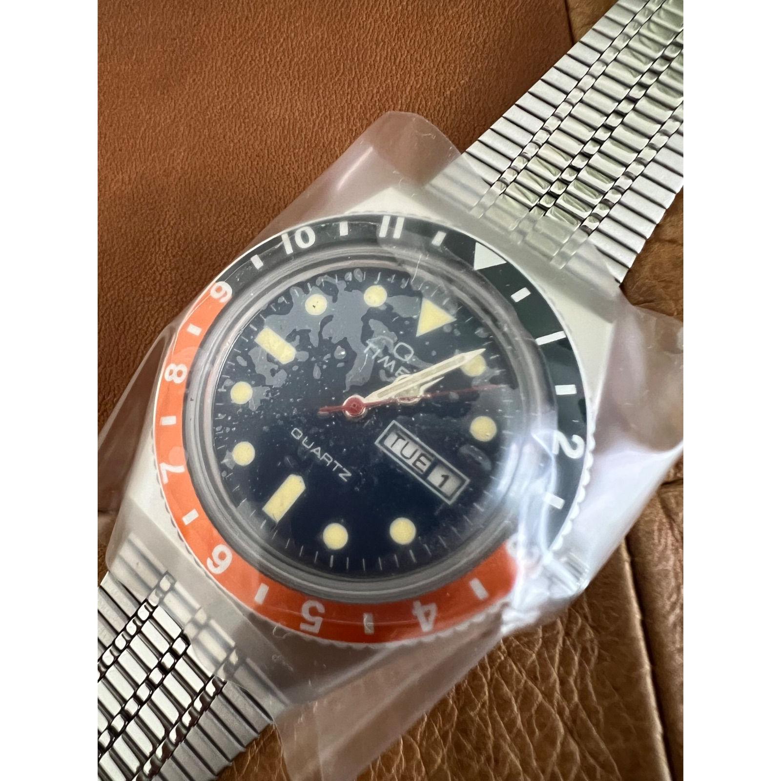 Unused! Dead stock item  Timex Diver  Pepsi  Quartz watch Men s TIMEX