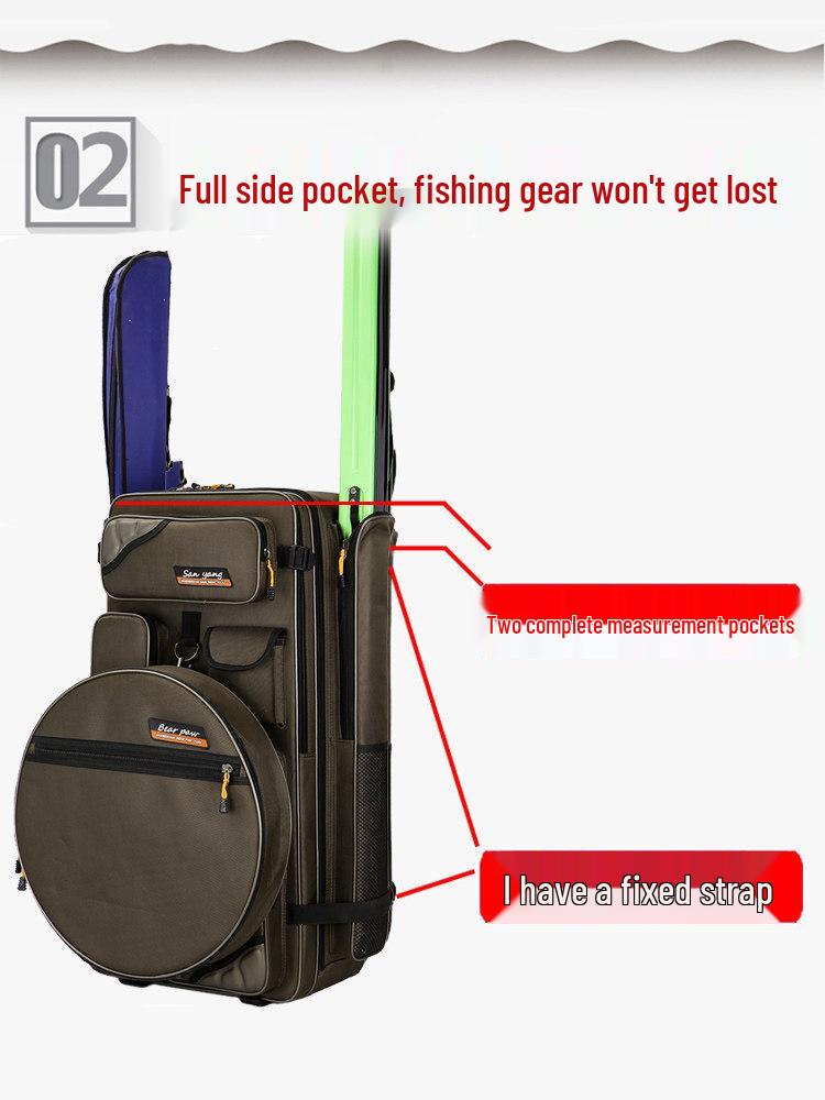 Thickened Waterproof Fishing Chair & Gear Backpack
