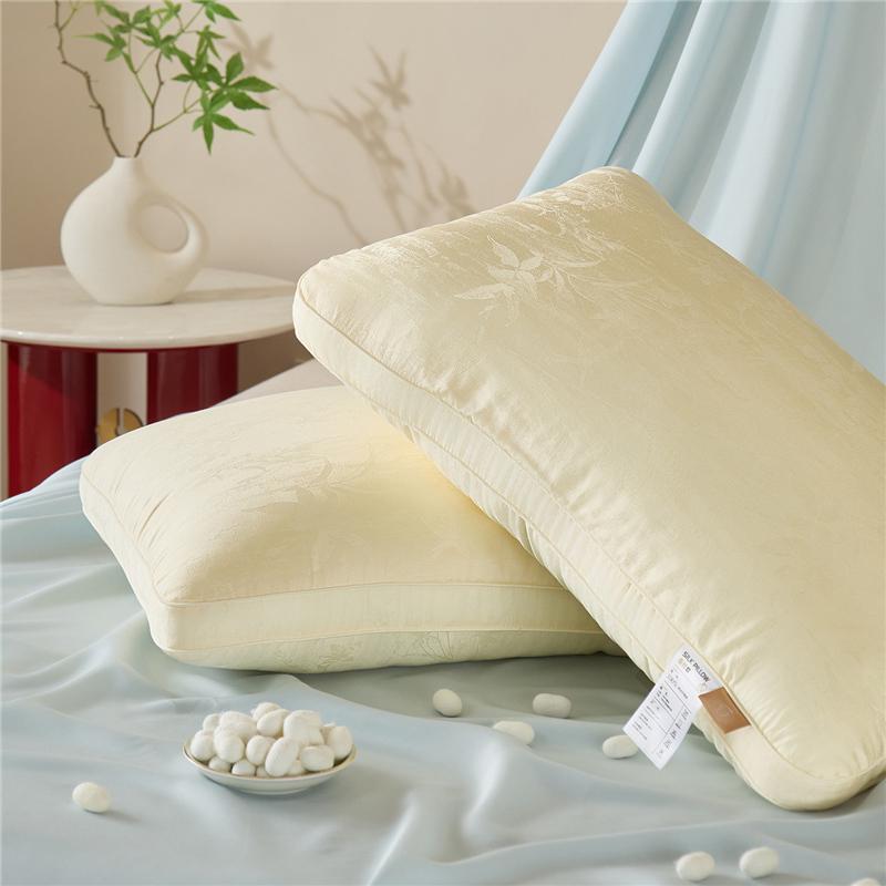 Yongyou Wansoft Golden Silk Composite Pillow for Neck Protection, Sleep Aid, Fluffy and Not Easy To Collapse, Home Bedroom, Student Dormitory Pillow