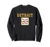 Detroit Hometown Baseball T-Shirt with Cool Tiger Orange Font Logo