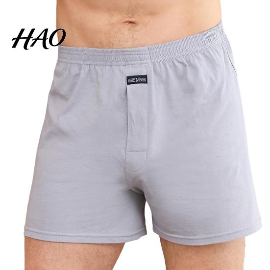 Panties High Waist Elastic Waistband Thin Men Underwear Solid Color Loose Shorts Briefs