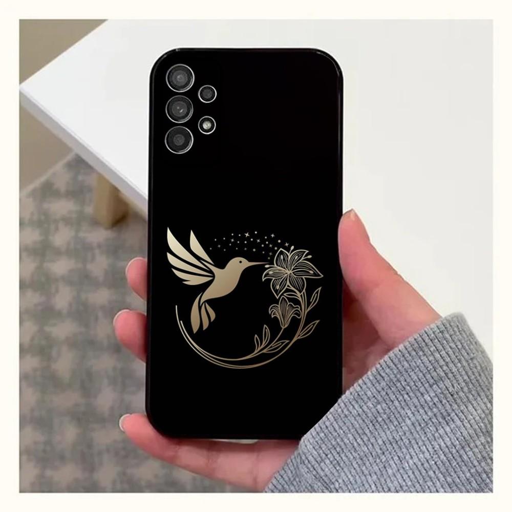 

Animal Hummingbird Phone Case For Samsung Galaxy A13,A21s,A22,A31,A32,A52,A53,A71,A80,A91 Soft Black Cover Samsung a21s