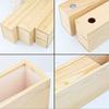 1200ml Silikon Seifenform Rechteckig Holzbox Mit Deckel DIY Kuchen Toast Brot Backzubehör Handwerk Seifenherstellung Form Gussform
