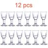 12 Stück/6 Stück Schnapsglas Weindispenser 10 ml Kleine Kapazität Transparente Tassen Exquisites Baijiu-Glas Großhandel Kelch Spirituosengläser