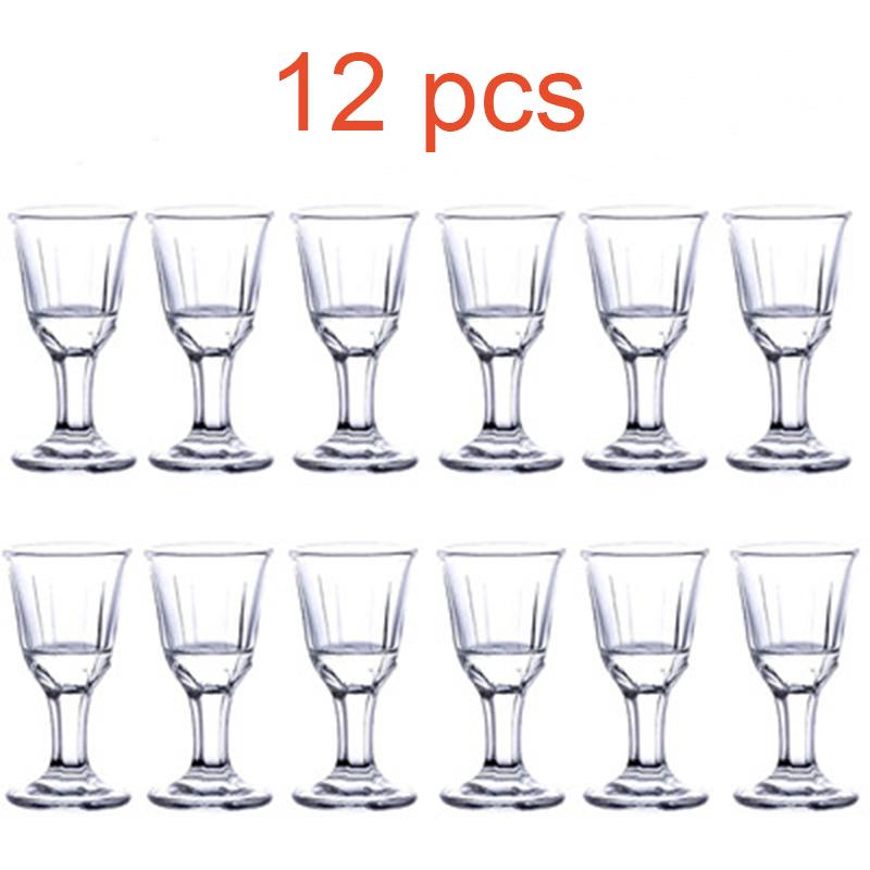 

Набор бокалов для вина из 12 чашек Байцзю, бокалы-бокалы, бытовые, небольшого размера, одна чашка, простая чашка для ликера, напитки, набор мини-стаканов Bullet Cup 12pcs set