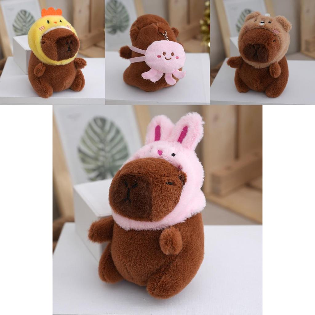 Charming Capybara Plush Keychain Soft Toy In Various Designs Ideal For Collectors And Gift Givers
