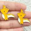10Pcs Enamel Cartoon Dinosaur Pattern Design Charms Alloy Metal Pendants For Diy Jewelry Making Accessories