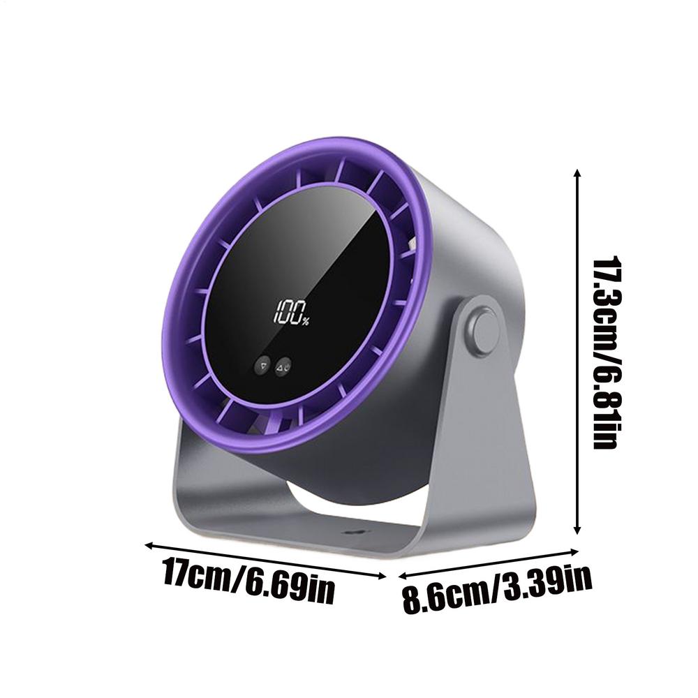 Desktop Fan 100 Speeds Desk Fan With Digital Display Silent Cooling Device For Hand Travel Outdoor Offices Room Camping