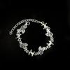 Victorian Rose Flower Link Bracelet Alternative Occult Wristchain Women Jewelry
